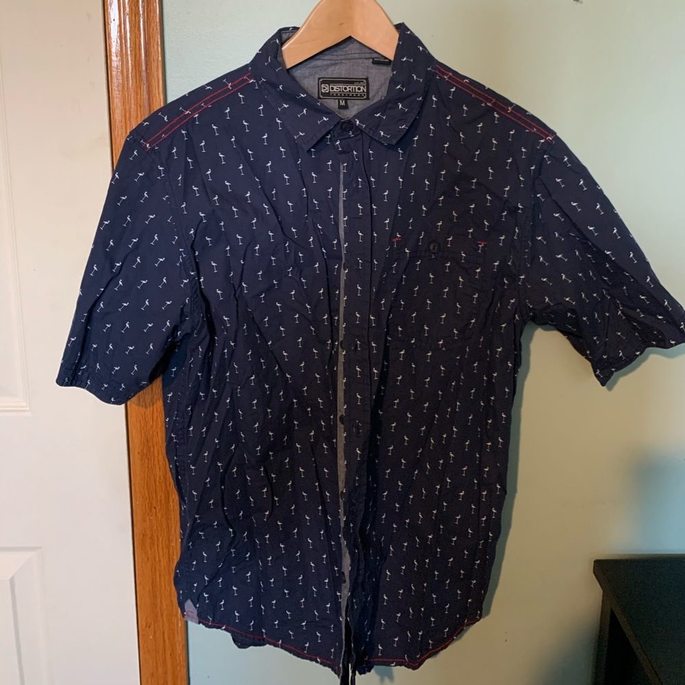 Button down short sleeve shirt